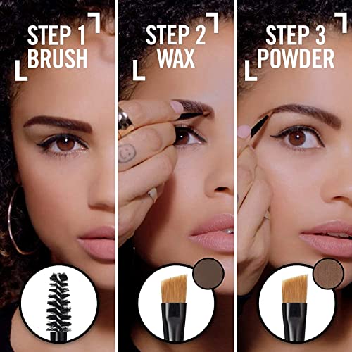 Eyebrow Powder,2in1 Eyebrow Powder Kit,Eyebrow Palette,Eyebrow Pencil Eyebrow Pomade, Medium Brown &DarkBrown,Eyebrow Dye,Eye Brown Tint Kit,Root