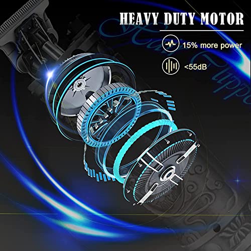 Hair Clippers Beard Trimmer for Men, Professional Cordless Hair Trimmer T-Bladeds Outliner Grooming Baldheaded Shaver with 1500mAh Battery and 18