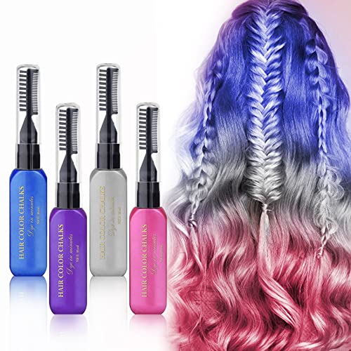 Hair Chalks for Girls, 8 Coloured Hair Dye Temporary, Washable Hair Spray Colour for Kids Men and Woman