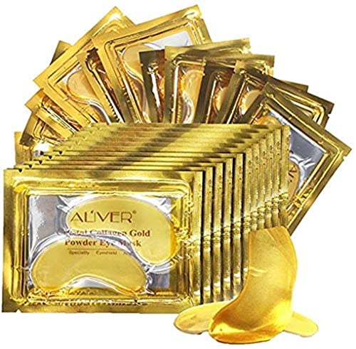 GNAPY 24K Gold Eye Treatment Mask Under Eye Patches Anti Aging Anti Wrinkle Eye Patches Moisturizing Mask for Puffy, Eyes Dark Circles, Hydrating