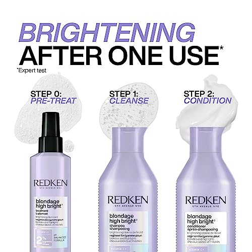 REDKEN Lightening Conditioner, For Blonde Hair, With Vitamin C, Blondage High Bright, 300ml