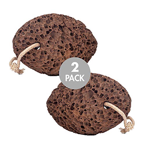 Revitale Natural Volcanic Lava Pumice Foot Stone - Pedicure Scrubber & Hard Dead Skin/Callus Remover (2 Pack)