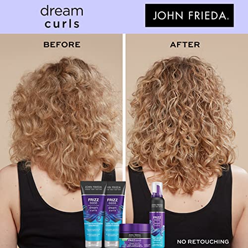 John Frieda Frizz Ease Dream Curls Deep Conditioner 250ml, Intensively Nourishing Hair Mask for for Naturally Wavy and Curly Hair