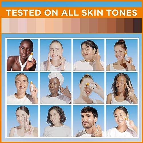 Garnier Ambre Solaire SPF 50+ Super UV Invisible Serum Moisturiser for Face, High Protection Against UVA & UVB, Sun Cream for all Skin Types, Wit