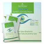 Tea Tree Oil Eyelid & Lash Wipes | With Hyaluronic Acid, Green Tea & Chamomile For Blepharitis & Itchy Eyes, Box Of 60 Individually Wrapped Eyela