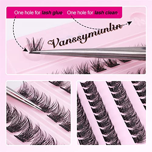 Lash Clusters DIY Eyelash Extension 110 Cluster Lashes Natural Look D Curl Individual Lashes Extension Wispy Mega Volume Eyelash Clusters Extensi