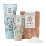 Heathcote & Ivory In The Garden Wellness Gift & Care Hamper | 100ml Body Cream, 50ml Body Wash & 200g Bath Salts | Cruelty Free & Vegan Friendly