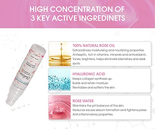 ClaRose Hyaluronic acid Anti-ageing Eye Cream with 100% Natural Rose oil; 30ml