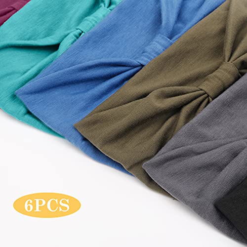 Headbands for Women Wide Boho Head Scarfs Wraps Yoga Hairbands Elastic Sport Running Turbans Head Bands