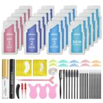 Libeauty Lash Lift and Brow Lamination 2 in 1 Kit, Eyelash Perm Sachet Disposable Professional Quality Quick Lash Lifting, Semi-Permanent Curling