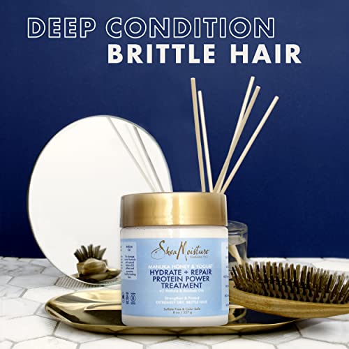 Shea Moisture Manuka Honey & Yogurt Hydrate + Repair Protein-Strong Treatment, 8 Oz