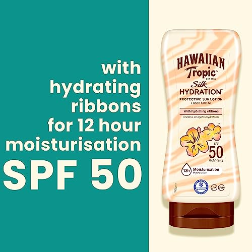 HAWAIIAN TROPIC - Silk Hydration | Protective Lightweight Sun Lotion SPF 50 | 180 ml