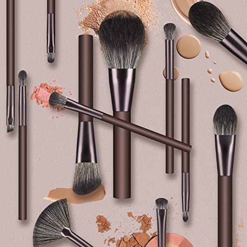 Makeup Brushes 12 Pcs Makeup Brush Set Premium Synthetic Bristles Foundation Make Up Brushes Concealers Eyeshadow Professional Make-up Brush Sets