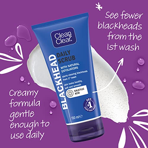 Clean and Clear Blackhead Clearing Daily Scrub, 150 ml