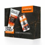 L'Oreal Paris Men Expert Gift Set for Men, Look Lively Anti-Fatigue Skin Duo: Hydra Energetic Face Wash and Moisturiser, 100ml
