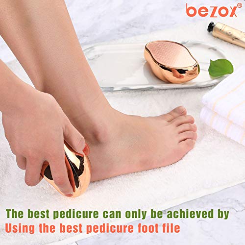 BEZOX 2in1 Nano Glass Foot File for Foot Spa, Home Salon -Highly Effective Callus Remover Wake Up Velvety Feet -High-Density Fine Nano Glass Not