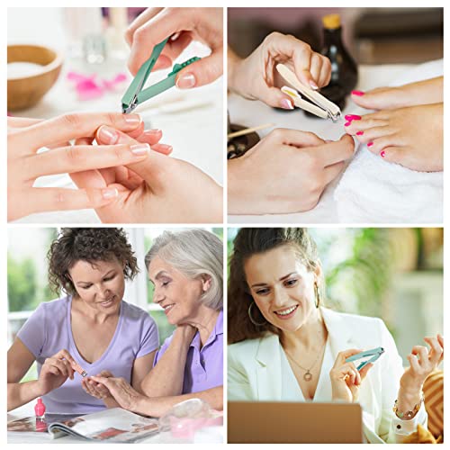 RosewineC Nail Clippers Set,4 Pcs Stainless Steel Nail Cutter Cartoon Nail Clippers Sharp Cute Bear, Dinosaur, Peach, Poached Egg Nail Cutter Set