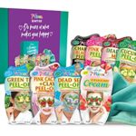 7th Heaven 'Beauty Box of Treats' Skincare Gift Set - Contains 8 Face Masks, Soft Cleansing Face Cloth and Decorated Keepsake Box