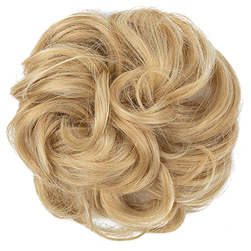 Messy Hair Bun Extensions Curly Wavy Hair Scrunchies for Women Girls Large Synthetic Donut Updo Hair Pieces Hair Chignons