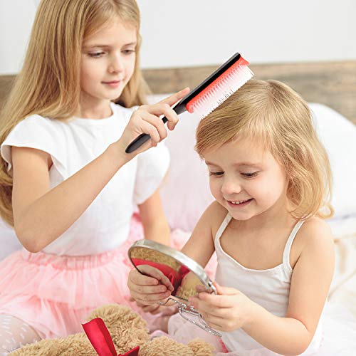 Mabox Curly Hair Brush 2Pcs - 9 Row and 5 Row Curl Defining Brush for Thick Curly Hair 3a to 4c, Wavy Hair of Women and Kids