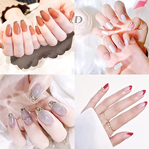 ELMACRAFT Durable Easy French Dip Tray Dipping Powder Container Dual Use for Short Extended Nails Molding for White Pink Smile Line Pack of 1YS-2