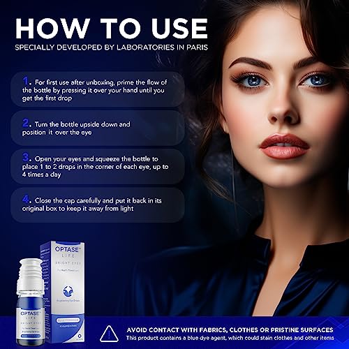 Optase Life Bright Eyes - Brightening Eye Drops for Irritated, Red and Tired Eyes