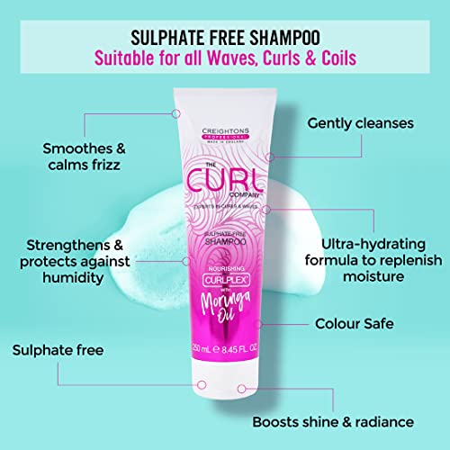 The Curl Company Supersize Sulphate-Free Shampoo (1 litre) - Be kind to your curls and scalp with this non-stripping, Sulphate-Free Shampoo, Infu