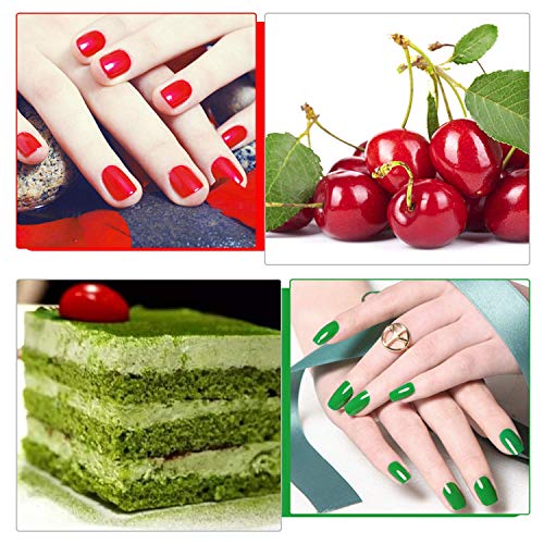 Anself 36 Mix Colors Gel Nail Polish Set,Gel Nail Kit UV Gel Nail Polish Acrylic Nail Kit Gel Polish Set for Nail Art Nail Design with Brush