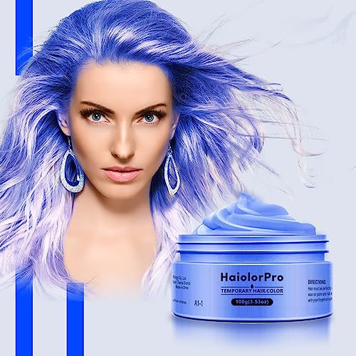 HaiolorPro Pink Temporary Hair Colour Dye Wax Washable,Non Permanent Coloured Hair Spray for kids, Hair Makeup Paint Wax for Parties or Cosplay,