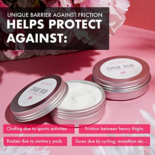 Glamza Chub Rub Anti Chafing Cream Smooth Skin Full Body Solution Sports Running Hands Feet Care 50g