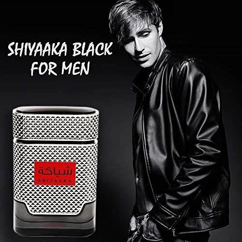 Shiyaaka Black Perfume for Men Eau De Parfum Fragrance Scent Spray 100ml - KHADLAJ