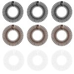9 Pcs zig zag headband, Comb Headband for Women Girls, Full Circular Stretch Comb Flexible Plastic Circle Comb Stretch Hair Comb Headband Hairban