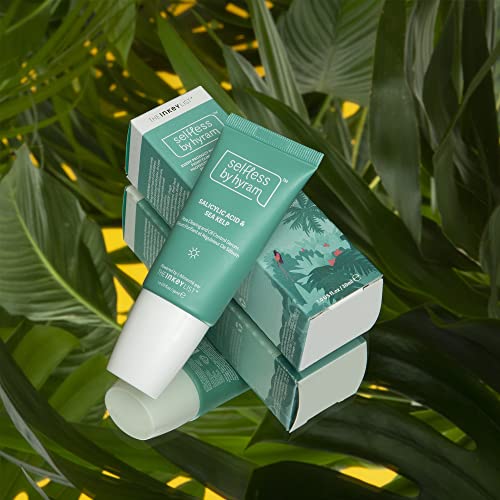 Selfless by Hyram Salicylic Acid & Sea Kelp Clearing & Oil Control Serum to Target & Prevent Breakouts, Clear, 30 ml