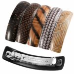 tiopeia 6 Pcs Women Hair Barrettes, Retro Automatic Hair Clip Hair Pins for Fine Hair and Medium Thick Hair(style 1)