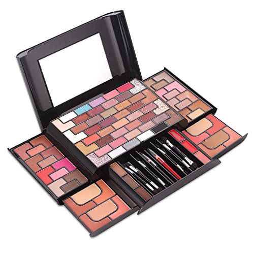 FantasyDay All-in-one Makeup Set Gift Surprise | Full Makeup Kit for Women Multipurpose Essential Starter Bundle Include Eyeshadow Palette Lipsti
