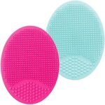 Silicone Facial Cleansing Brush Face Scrub Pads for Exfoliating, Anti-Aging Face Massage, Makeup Removal Brush for Sensitive,Dry, Oily All Skin T