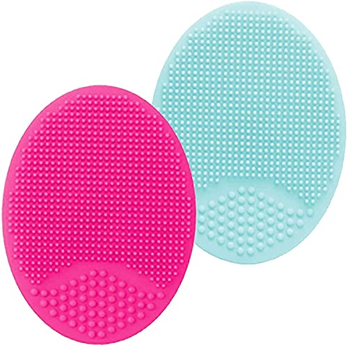 Silicone Facial Cleansing Brush Face Scrub Pads for Exfoliating, Anti-Aging Face Massage, Makeup Removal Brush for Sensitive,Dry, Oily All Skin T