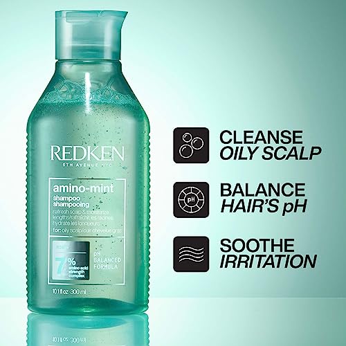 REDKEN Scalp Relief Shampoo, Soothing Formula, Cleanses and Purifies Greasy Hair and Sensitised Lengths, Refreshes the Roots and Adds No Weight,