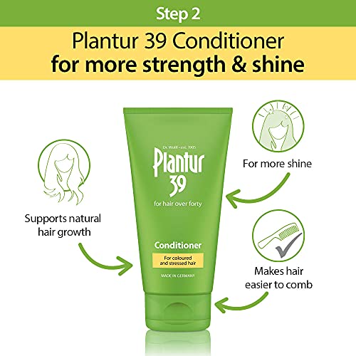 Plantur 39 Caffeine Shampoo and Conditioner Set Prevents and Reduces Hair Loss | For Coloured Stressed Hair | Unique Galenic Formula Supports Hai