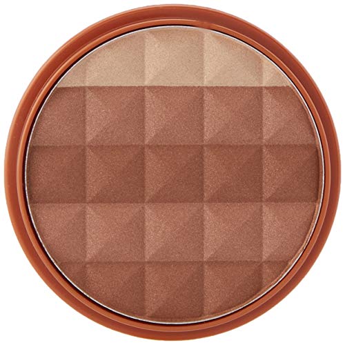 Rimmel London Radiance Shimmer Brick Pressed Bronzer, Light-As-Air Contouring Formula, 002 Medium, 12 g