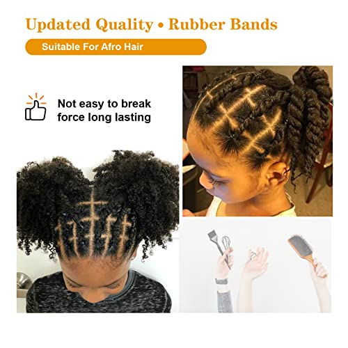 Black Elastic Hair Bands, Yedtreg 500pcs Small Hair Rubber Bands with Box, Soft Mini Hair Elastics Ties Bands for Women Hair, Kids Hair, Braids H