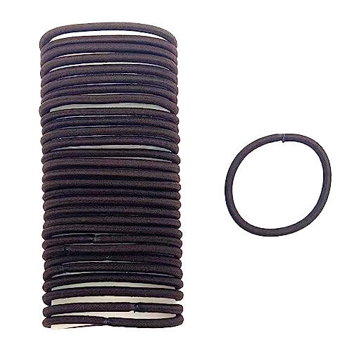 Bellure 30 Pcs 4mm Balck Hair Bands For Women, Black Hair Bobbles For Women Thick Hair, Snag-free elastic hair ties for women hairbands, Ponytail