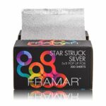 Framar Silver Embossed Pop Up Hair Foil, Hair Foils for Highlighting, Foils for Highlights, Hairdressing Foil for Hair Highlights, Highlighting F