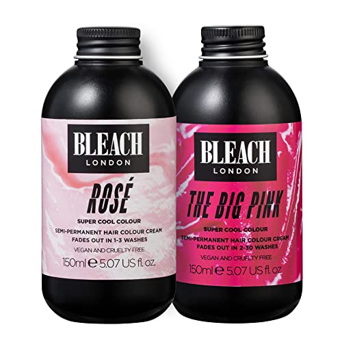 BLEACH LONDON Bruised Violet Semi-Permanent Hair Colour Cream - Deep Purple, Vegan, Cruelty Free, Vibrant Temporary Dye 150 ml