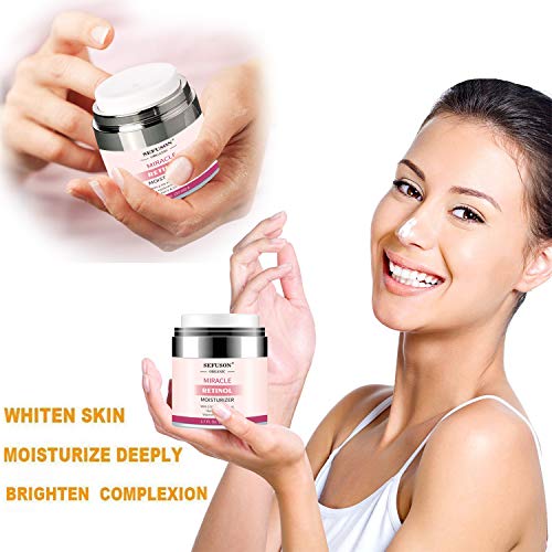 Retinol Moisturizer Cream,For Face&Eye Area Anti Aging Wrinkles & Acne & Fine Lines,with Vitamin E&Hyaluronic Acid & Jojoba Oil.Best Night&Day Fa