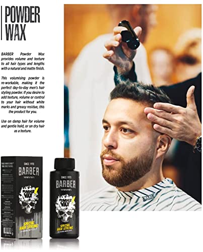 BARBER MARMARA hair powder men 20gr | Hair powder with matt effect for women & men | Styling Powder Matt Look | Hair styling | Modeling Styling P