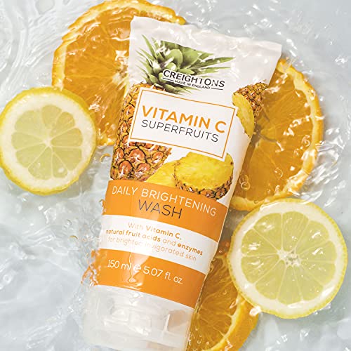Creightons Vitamin C Superfruits Daily Brightening Wash (150 ml) - A Refreshing and Invigorating Daily Facial Wash with Vitamin C, Natural Fruit
