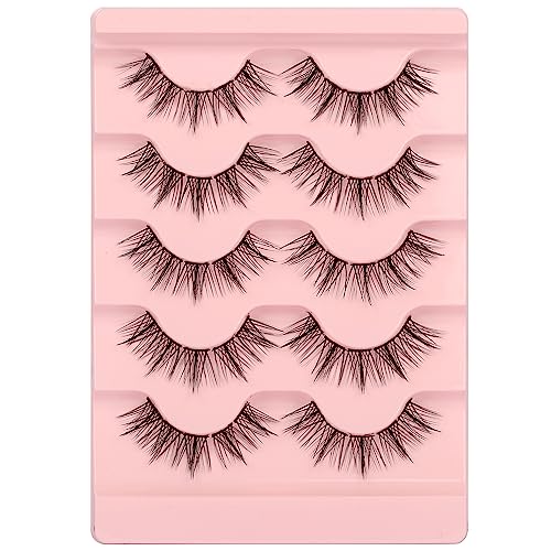 False Eyelashes Cluster D Curl Russian Strip Lash Natural Look Fluffy Wispy Individual Cat Eye Lashes DIY 50 Cluster Eyelashes Extension 3D Volum