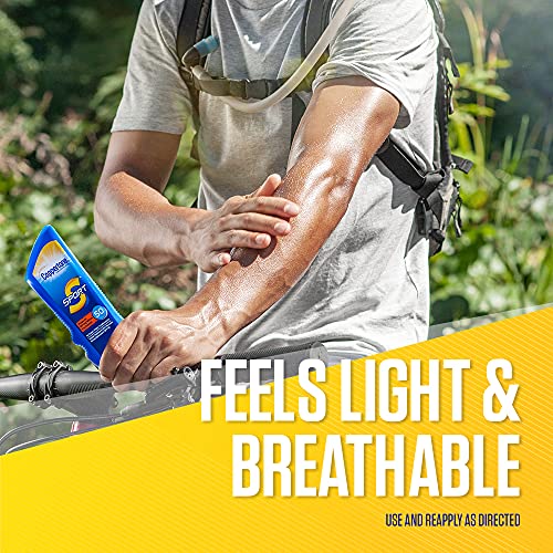 Coppertone SPORT Sunscreen Lotion Broad Spectrum SPF 50 Multipack (7 Fluid Ounce Bottle, Pack of 3) (Packaging May Vary)