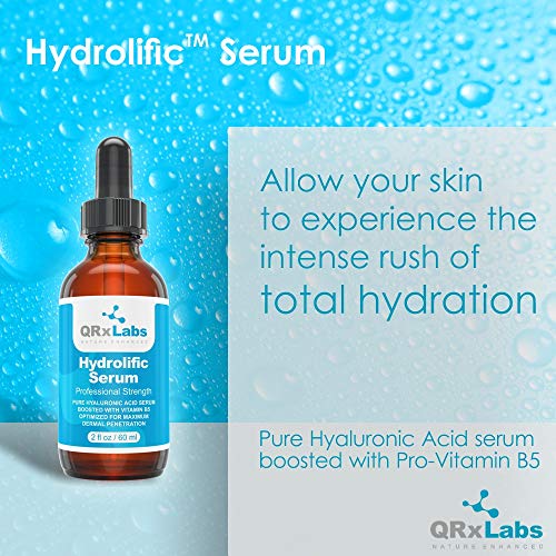 Hydrolific Serum - Ultra Pure Hyaluronic Acid Serum Boosted With Vitamin B5 (Large 60 ml) - Formulated To Maximize Dermal Penetration And Provide
